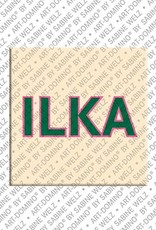 ART-DOMINO® BY SABINE WELZ Ilka - Magnet mit dem Vornamen Ilka
