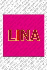 MAGNET-STORIES Lina - Magnet mit dem Vornamen Lina