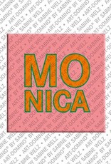 ART-DOMINO® BY SABINE WELZ Monica - Magnet with the name Monica