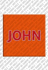 MAGNET-STORIES John - Magnet mit dem Vornamen John