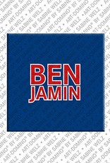 MAGNET-STORIES Benjamin - Magnet mit dem Vornamen Benjamin