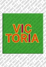 ART-DOMINO® BY SABINE WELZ Victoria - Magnet with the name Victoria