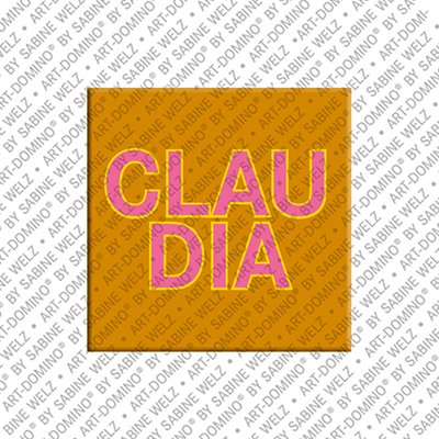 ART-DOMINO® BY SABINE WELZ Claudia - Aimant avec le nom Claudia