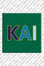 ART-DOMINO® BY SABINE WELZ Kai - Magnet with the name Kai