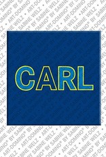 ART-DOMINO® BY SABINE WELZ Carl - Magnet mit dem Vornamen Carl