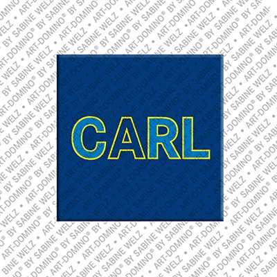 ART-DOMINO® BY SABINE WELZ Carl - Magnet mit dem Vornamen Carl