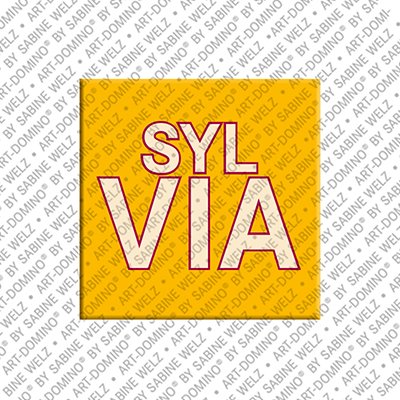 MAGNET-STORIES Sylvia - Magnet mit dem Vornamen Sylvia