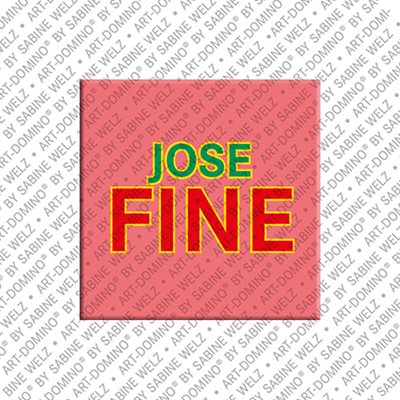 ART-DOMINO® BY SABINE WELZ Josefine - Magnet with the name Josefine
