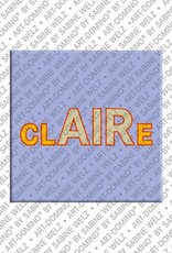 ART-DOMINO® BY SABINE WELZ Claire - Magnet with the name Claire