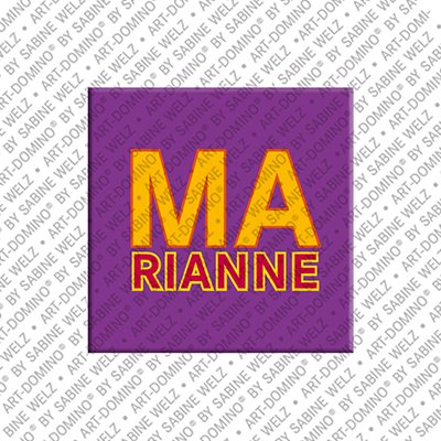 ART-DOMINO® BY SABINE WELZ Marianne - Magnet with the name Marianne
