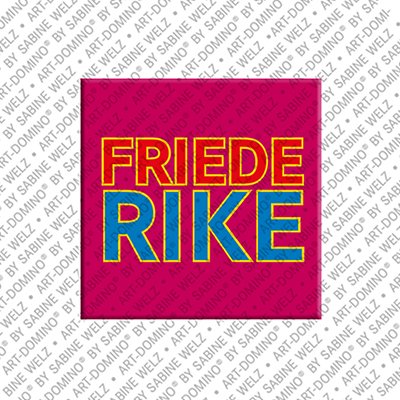 ART-DOMINO® BY SABINE WELZ Friederike - Magnet with the name Friederike