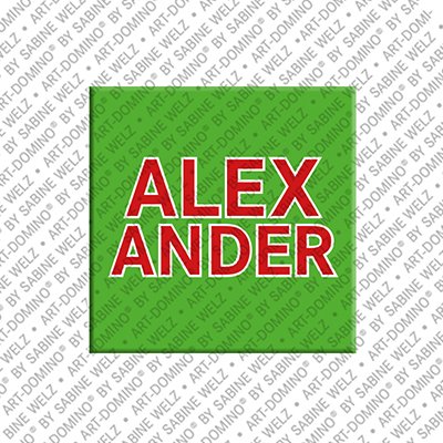 MAGNET-STORIES Alexander - Magnet mit dem Vornamen Alexander