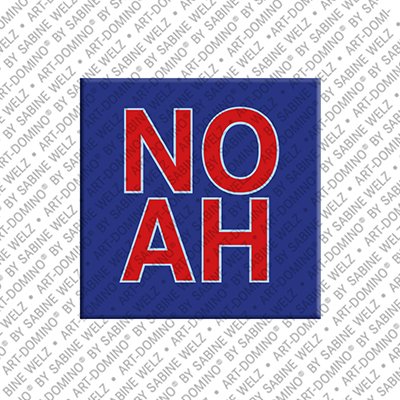 ART-DOMINO® BY SABINE WELZ Noah - Magnet with the name Noah