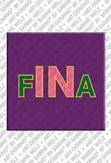 MAGNET-STORIES Fina - Magnet mit dem Vornamen Fina