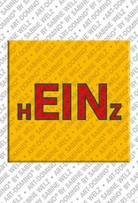 ART-DOMINO® BY SABINE WELZ Heinz - Magnet with the name Heinz