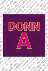 ART-DOMINO® BY SABINE WELZ Donna - Aimant avec le nom Donna