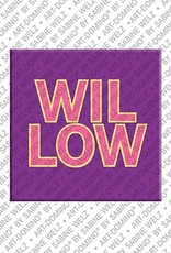 MAGNET-STORIES Willow - Magnet mit dem Vornamen Willow