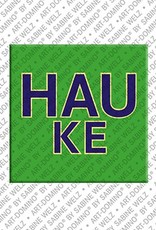 ART-DOMINO® BY SABINE WELZ Hauke - Magnet with the name Hauke