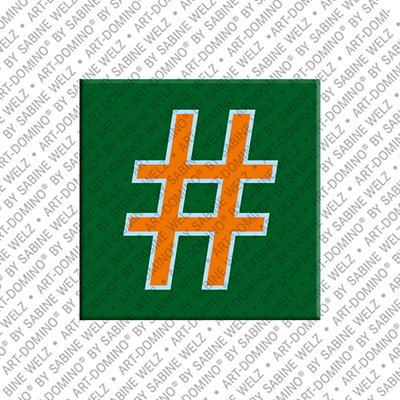 MAGNET-STORIES Sign Hashtag - aimant avec le personnage Hashtag