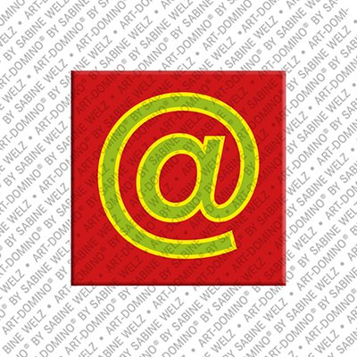 MAGNET-STORIES Buchstabe "@" Zeichen - Magnet mit dem @ - Zeichen