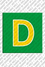 MAGNET-STORIES Letter D - Magnet with the letter D