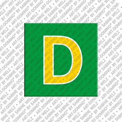 MAGNET-STORIES Lettre D - Aimant avec la lettre D