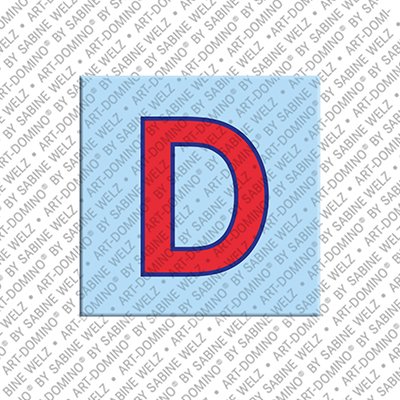 MAGNET-STORIES Letter D - Magnet with the letter D