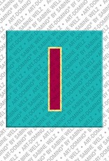 MAGNET-STORIES Lettre I - Aimant avec la lettre I