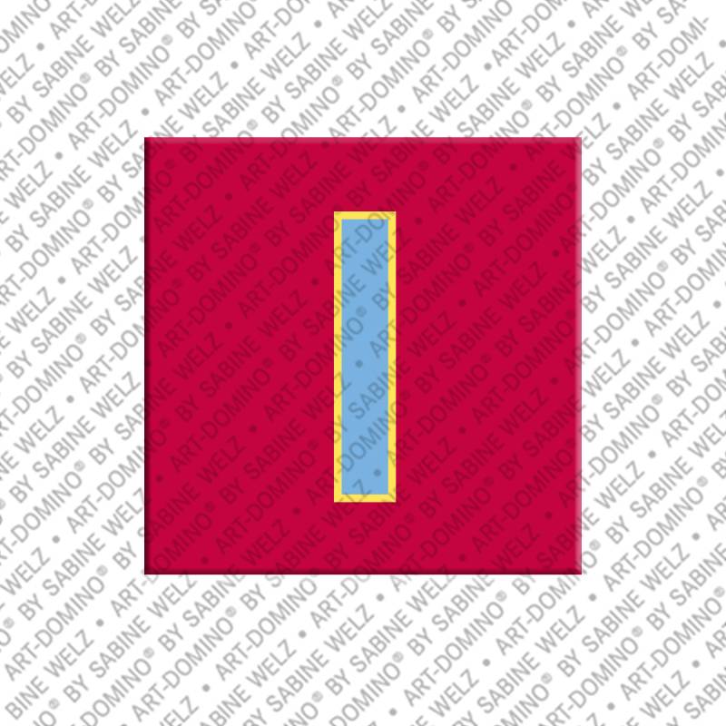 ART-DOMINO® BY SABINE WELZ Lettre I - Aimant avec la lettre I