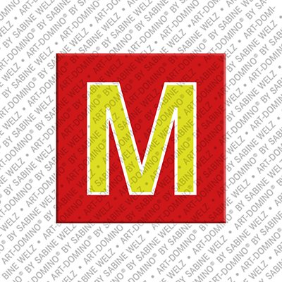 MAGNET-STORIES Lettre M - Aimant avec la lettre M