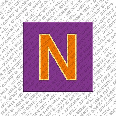 MAGNET-STORIES Letter N - Magnet with the letter N