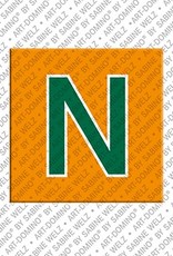 MAGNET-STORIES Letter N - Magnet with the letter N