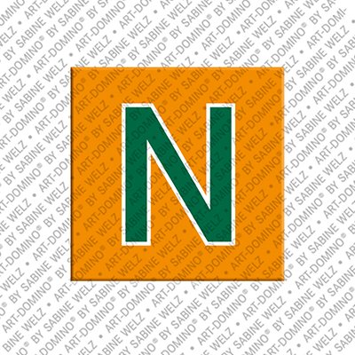 MAGNET-STORIES Letter N - Magnet with the letter N