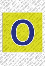 ART-DOMINO® BY SABINE WELZ Letter O - Magnet with the letter O
