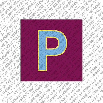 MAGNET-STORIES Letter P - Magnet with the letter P