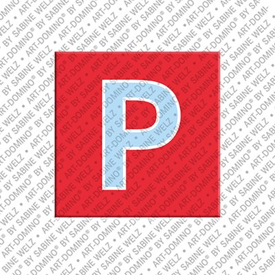 MAGNET-STORIES Lettre P - Aimant avec la lettre P