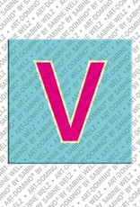 MAGNET-STORIES Lettre V - Aimant avec la lettre V