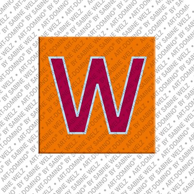 MAGNET-STORIES Lettre W - Aimant avec la lettre W