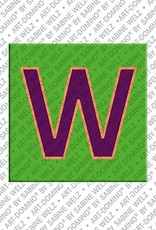 MAGNET-STORIES Lettre W - Aimant avec la lettre W