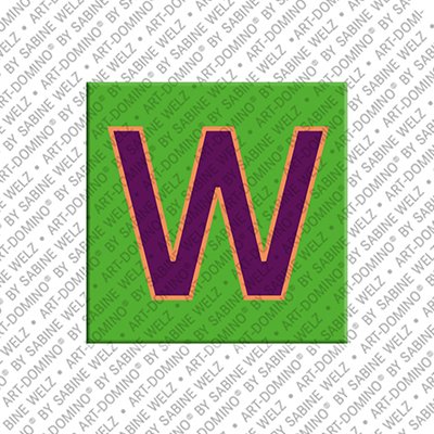 MAGNET-STORIES Lettre W - Aimant avec la lettre W