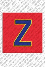 ART-DOMINO® BY SABINE WELZ Buchstabe Z - Magnet mit dem Buchstaben Z