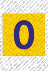 MAGNET-STORIES Numéro 0 - aimant avec le nombre 0