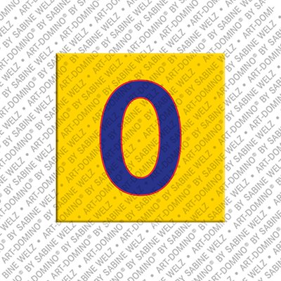 MAGNET-STORIES Number 0 - magnet with the number 0