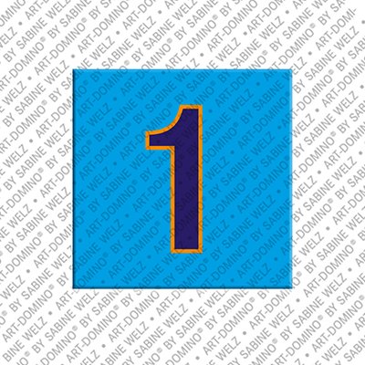 MAGNET-STORIES Zahl 1 - Magnet mit der Zahl 1