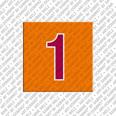 MAGNET-STORIES Number 1 - magnet with the number 1