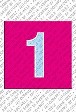 MAGNET-STORIES Zahl 1 - Magnet mit der Zahl 1