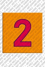MAGNET-STORIES Zahl 2 - Magnet mit der Zahl 2