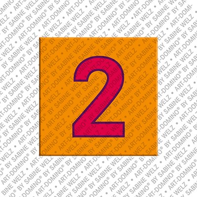 MAGNET-STORIES Number 2 - magnet with the number 2