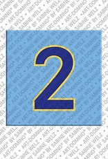 MAGNET-STORIES Number 2 - magnet with the number 2