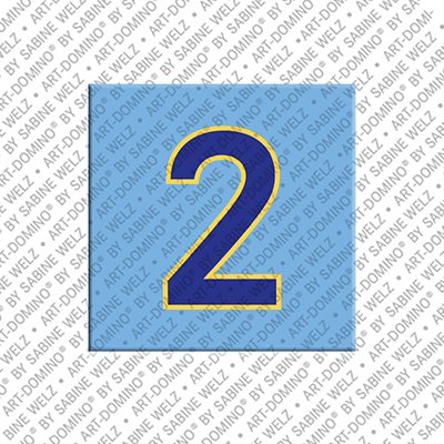 MAGNET-STORIES Zahl 2 - Magnet mit der Zahl 2